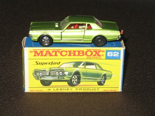 MATCHBOX LESNEY SUPERFAST MERCURY COUGAR MB 62A-01 (MIB) *FACTORY ERROR* - Picture 2 of 12
