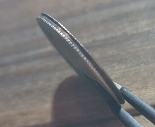 1967 Split Edge “Sandwich “ Washington Quarter US Error W/ Recessed Reeding - Picture 3 of 8