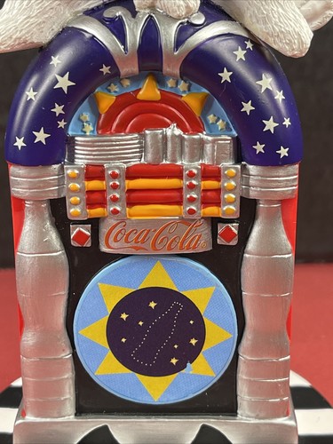 Coca Cola Cavanagh’s Collectibles Disco Night Juke Box Christmas Polar Bear Cub - Picture 9 of 12