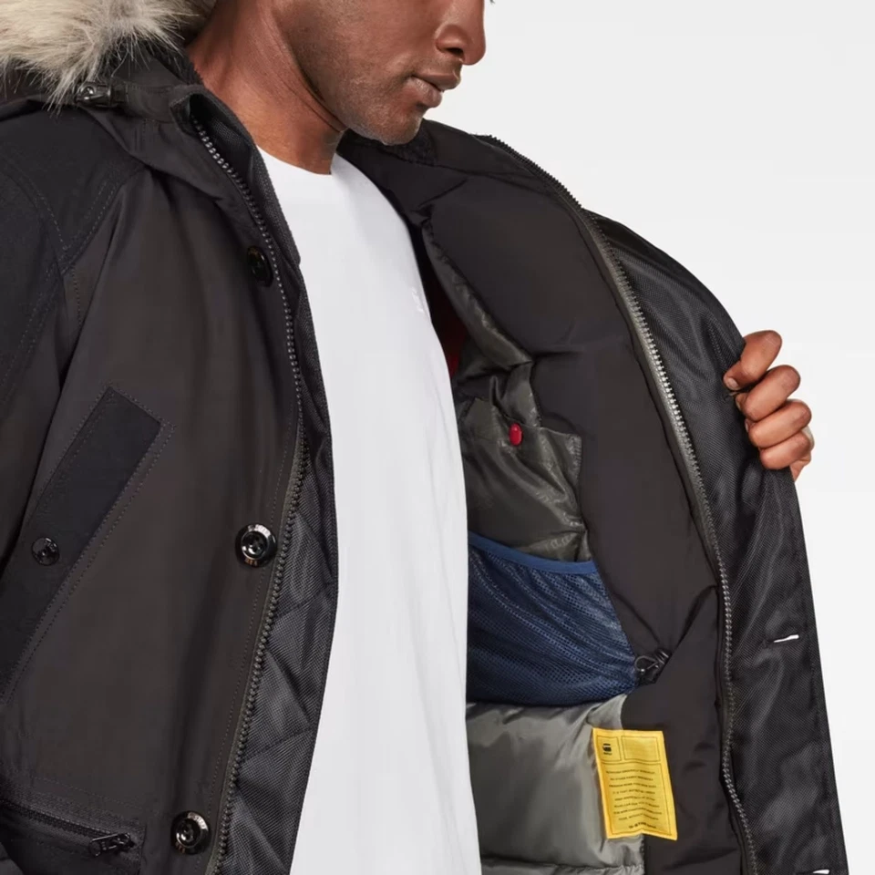 G-Star Raw Vodan Padded PM Parka - Dk Black L - Image 4 of 4