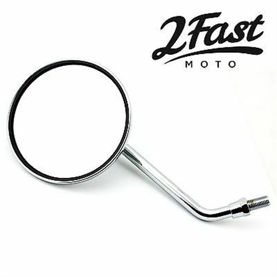 Par de espejos retrovisores cromados FastMoto 10 mm para modelos Honda/Suzuki 1965-2013 20-42410x2 Foto 4 de 4