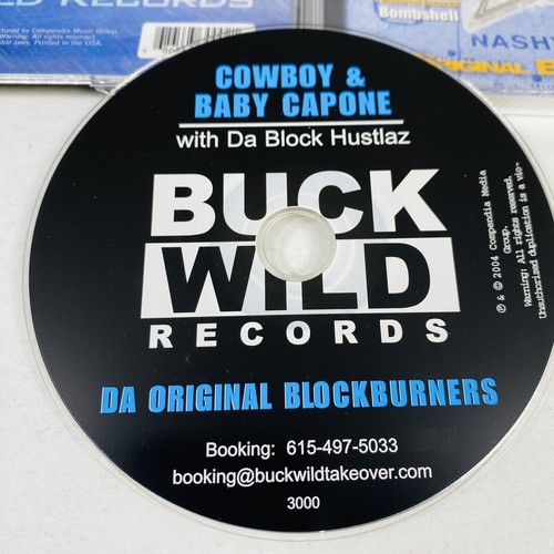 Cowboy & Baby Capone - Da Original Block Burners CD - Nashville Gangsta Rap Rare - Picture 2 of 8