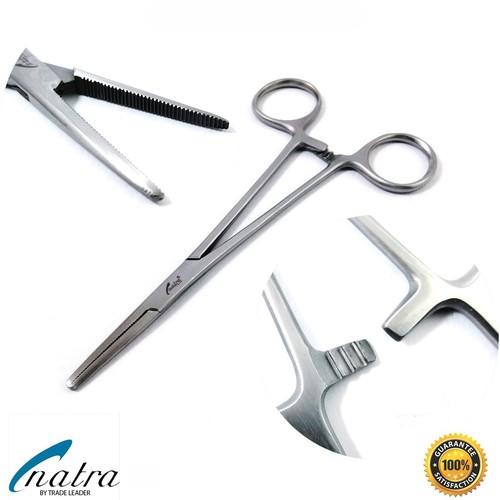 2 Artery Hemostat Mosquito Pean Forceps curved / straight 13 cm vessel surgical - Picture 3 of 12