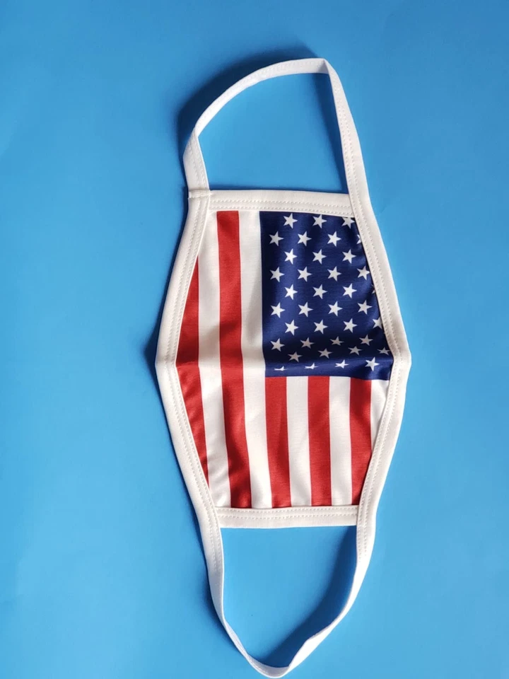 FaceMask 🇺🇸Bandeira dos EUA Reutilizável e Lavável Unissex Algodão Macio - (EUA)🔥🔥 - Imagem 2 de 4