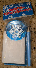 TEN MINI Snowflake Glitter Clipboard  Magnet  Paper Pad  Pencil Student Gifts