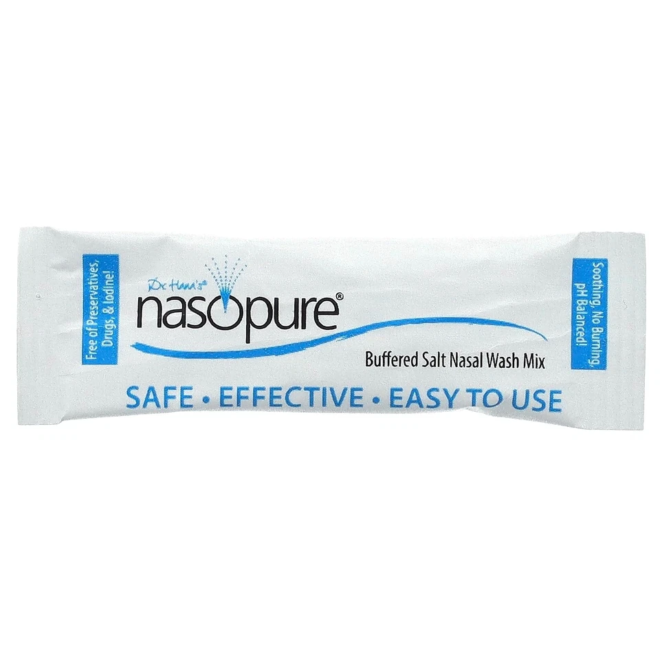 Nasopure, Kit de Recarga de Lavado Nasal Sino 40 Paquetes de Sal, 3,75 Gramos (4 Cajas) Foto 3 de 4