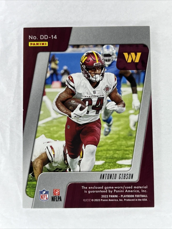 2022 Playbook Antonio Gibson Down and Dirty Game Worn Relic / 149 - Image 2 of 2