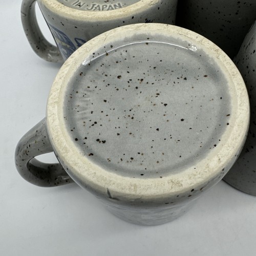 Otagiri Speckled Stoneware Funny Sayings Coffee Mugs Japan Cup Blue Gray VTG - Picture 17 of 22