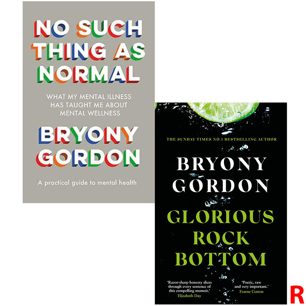 Bryony Gordon 2 Books Collection Set No Such Thing as Normal and Glorious Rock