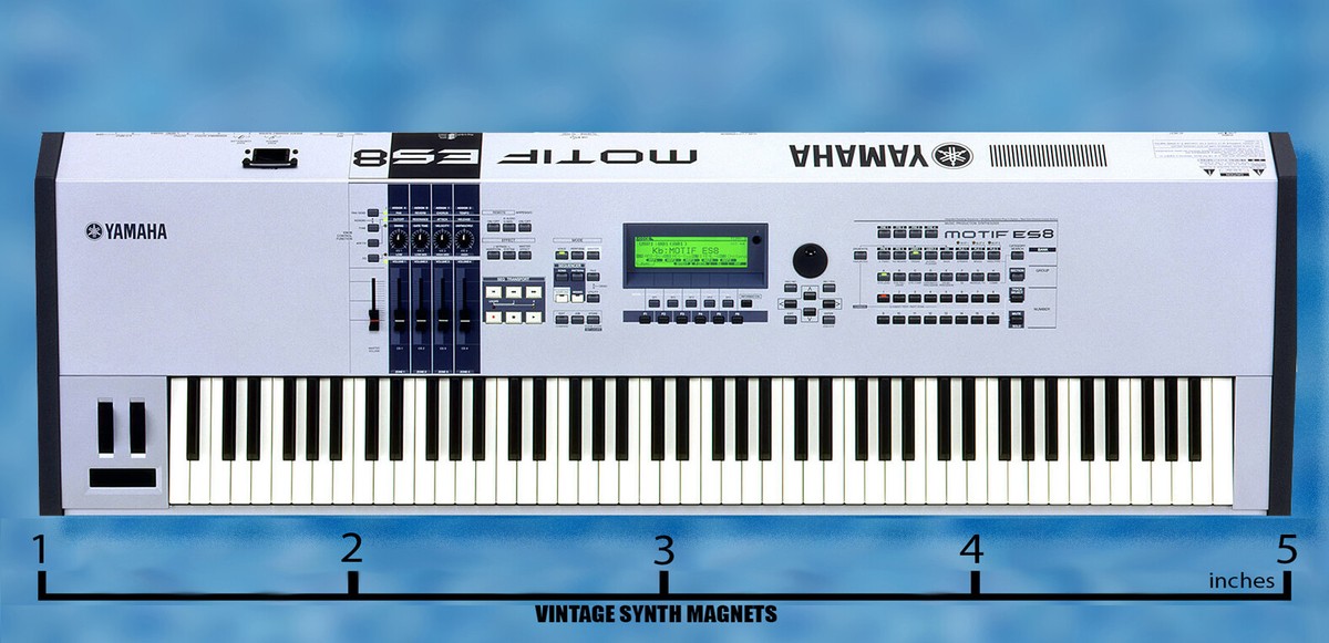 YAMAHA MOTIF XF XS ES 6 7 8 white SYNTHESIZER refrigerator magnet