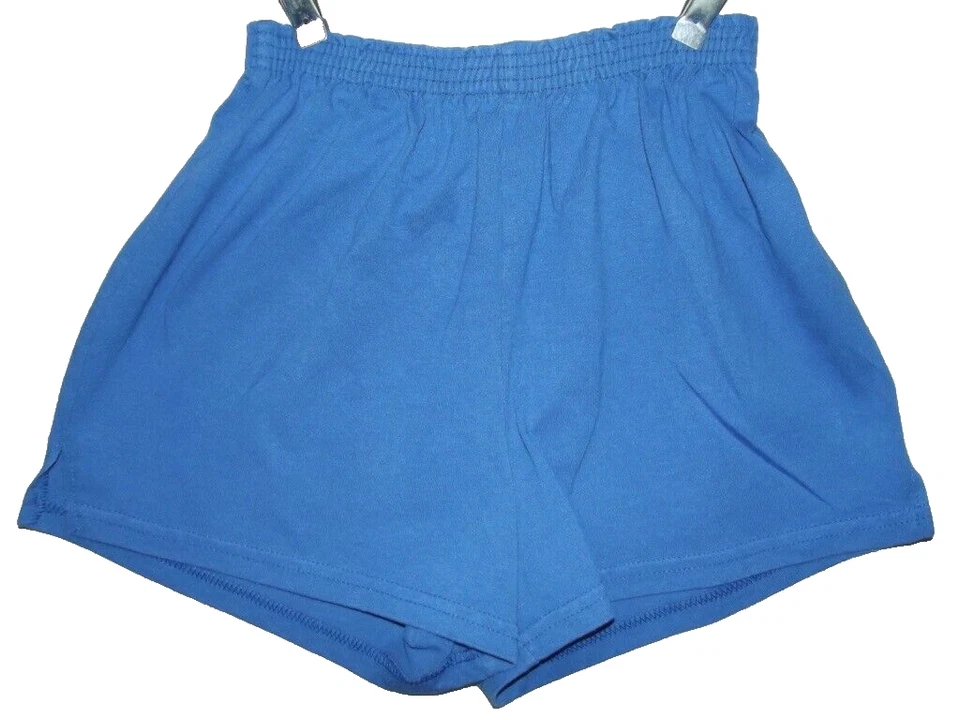 SOFFE Pantalones Cortos Junior Grandes Azul Pull-on Elástico Muesca de Animadora Pierna Y2K Foto 2 de 4