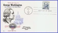 USA5 #1304 U/A COVER CRAFT FDC   George Washington