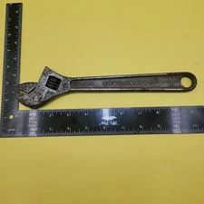 VINTAGE JH Williams Adjustable CRESCENT Wrench Superjustable 10" Inch USA