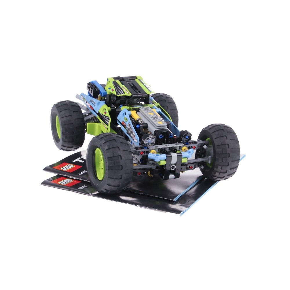 1x LEGO Technic 42037 Off-Roader Racing Car Set Green Incomplete