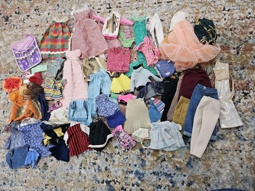 Vintage Barbie Clothes Lot With Accessories