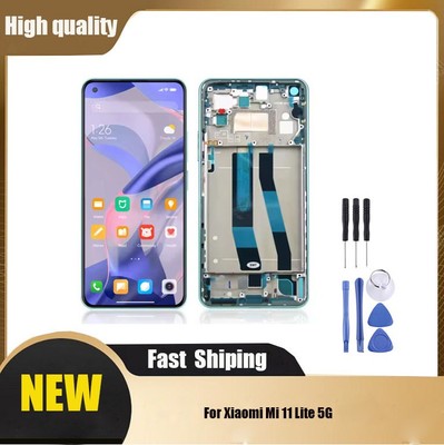 LCD Display Digitizer For Xiaomi 11 Lite 5G NE Touch Screen Replacement Part SUK