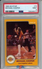 1983-84 Star #15 Michael Cooper PSA 9 Los Angeles Lakers