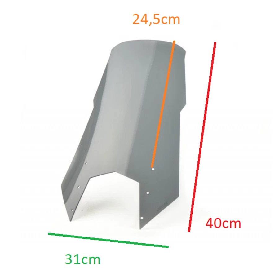 KTM 950 SM SUPERMOTO 2005-2007 WINDSCHILD TOURING WINDSCHUTZSCHEIBE HOCH 6 FARBE - Bild 2 von 2