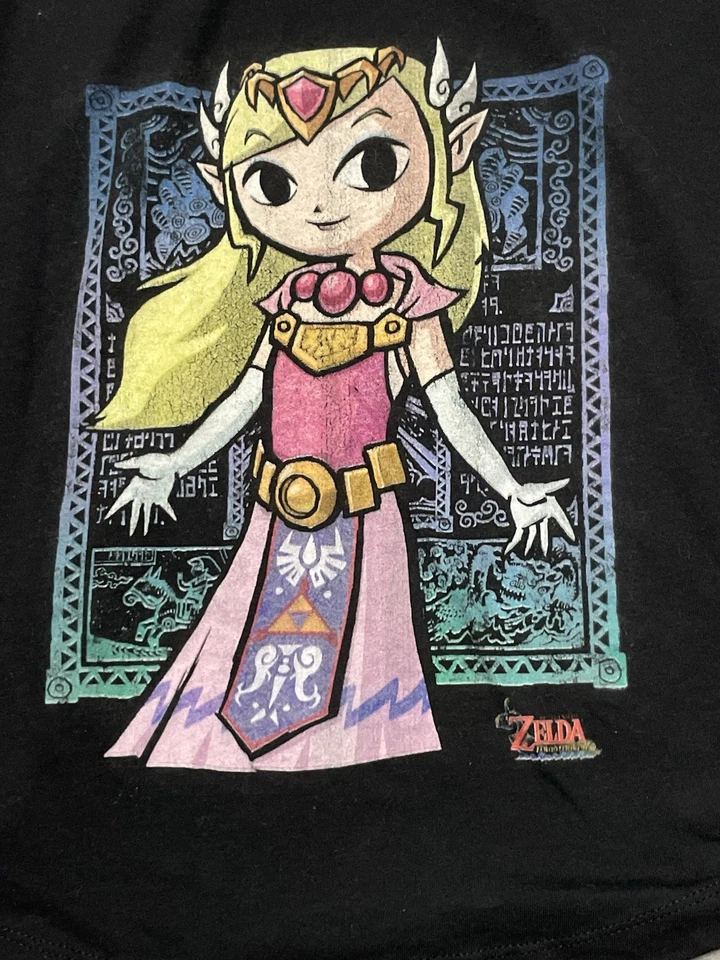 Nintendo Legend of Zelda Princess Wind Waker Racerback Tank Top Black Small - Image 2 of 4