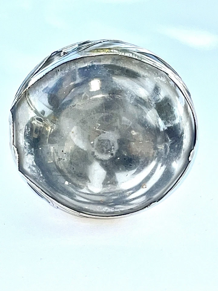 Антикварная парфюмерная бутылка в стиле модерн с покрытием из чистого серебра - Изображение 3 из 3