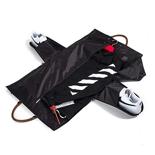 Сумка Hook + Albert мужская Project 11 полностью кожаная одежда для выходных белая полоса - Изображение 4 из 4