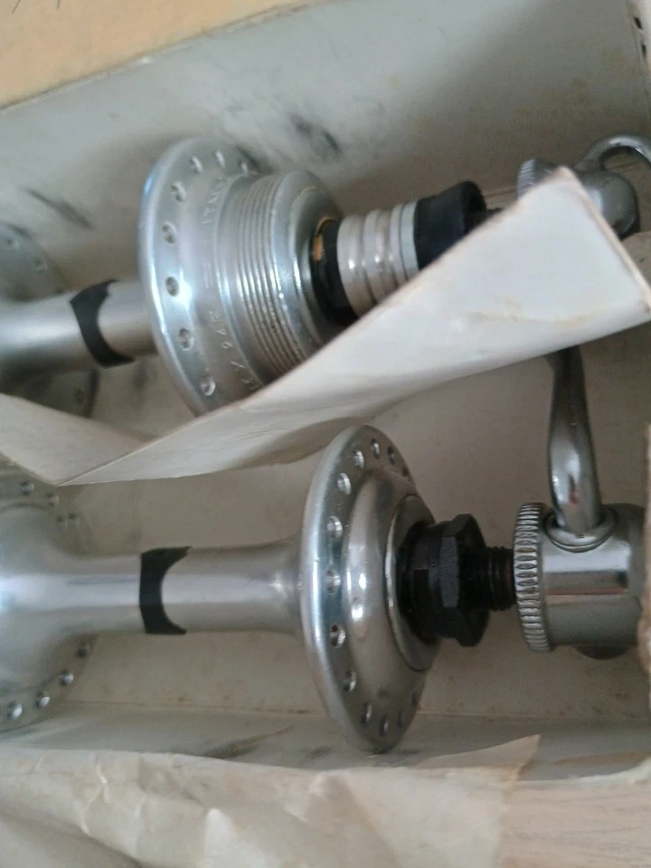 Nos Nib Vintage Campagnolo Record Hubset 36h Set Mozzi X Colnago Bianchi 35*24f - Immagine 4 di 4