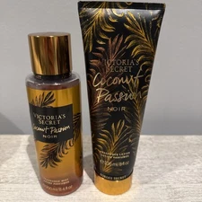 Victoria’s Secret Coconut Passion Noir Body Mist 8.4 oz & Lotion 8 oz New