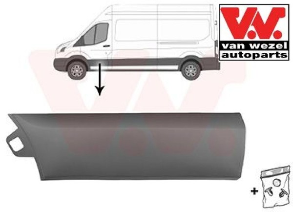 VAN Wezel 1991403 Zier-/Schutzleiste FüR TüR FüR Ford FüR Streetscooter-image
