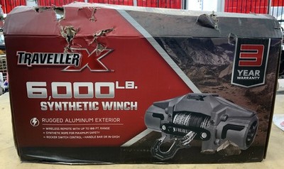 Traveller X EWV6000FSR Synthetic Rope Winch 12V DC 6,000 lb. 8432-2
