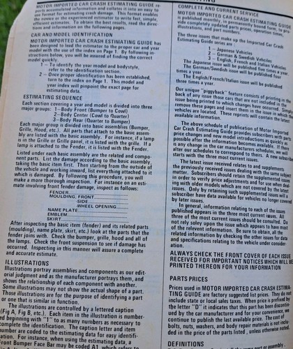 1980 Motor Imported Car Crash Estimating Guide Japan Vol 7 No 3 Datsun Toyota - Picture 10 of 14