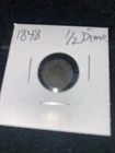 1848 Seated Liberty Half Dime
