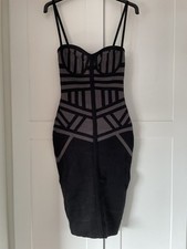 House Of CB Black Bandage Bodycon Midi Dress XS