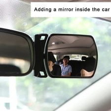Car Seat Back Rear View Mirror For Baby Mini Safety Convex Mirrors Adjustable