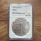 U.S. Mint 2026 American Silver Eagle $1 1 oz .999 Silver NGC MS 69