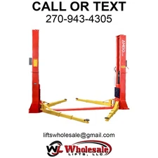 New AMGO BP-12 12,000 lb 2-Post Baseplate Lift - Symmetric Arm