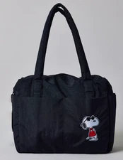 BAGGU UO URBAN OUTFITTERS JOE COOL PEANUTS EMBROIDERED SMALL CLOUD CARRY-ON BAG