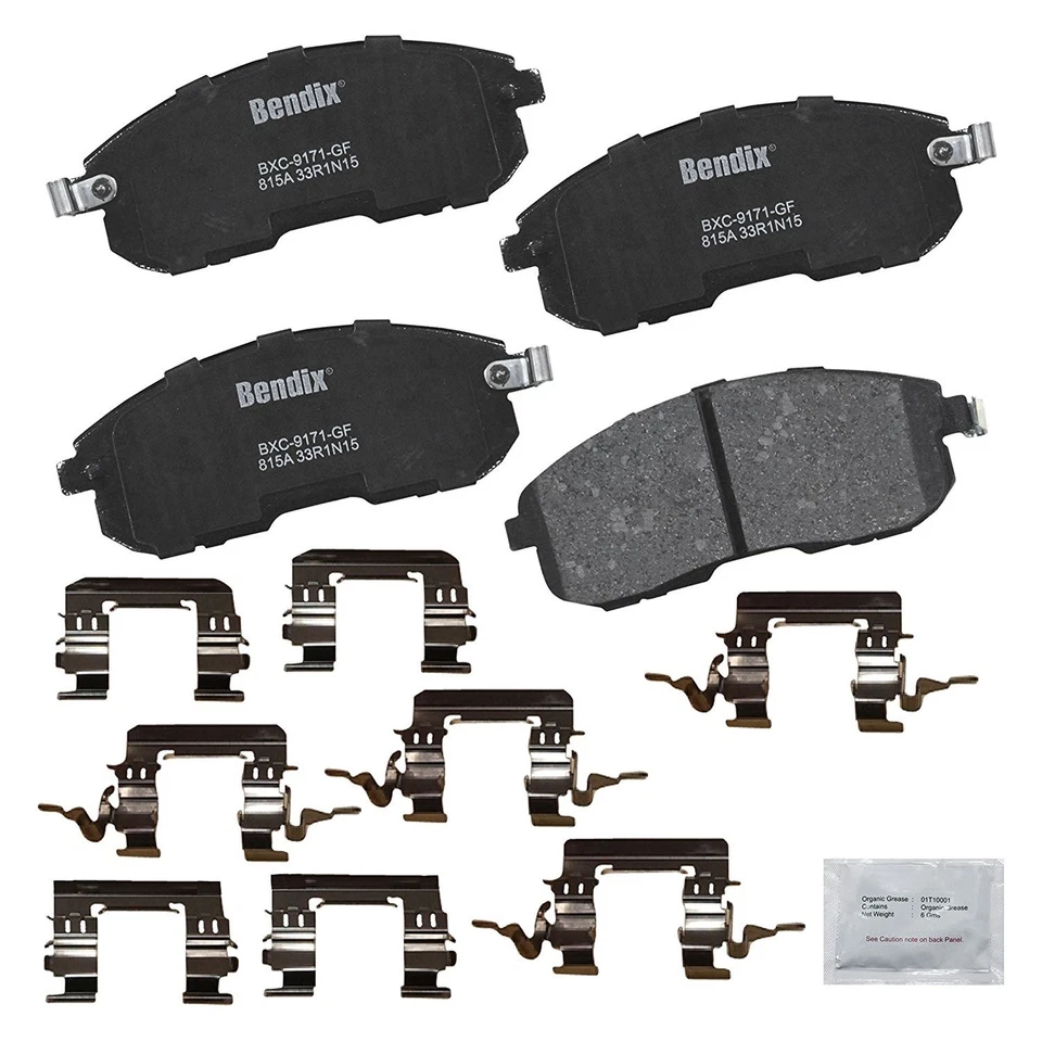 For Nissan Altima 02-06 Bendix Premium Copper Free Ceramic Front Disc Brake Pads Foto 2 de 2