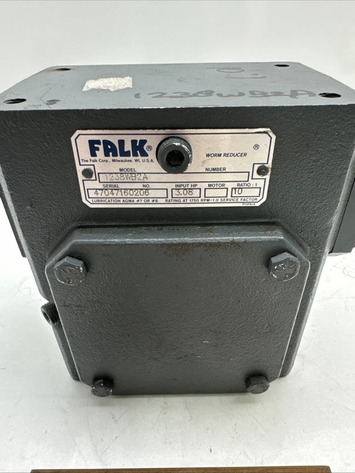 NEW Falk Omnibox Speed Gear Reducer Worm # 1238WB2A / ratio 10:1 / 3.08 Hp - Image 2 of 4