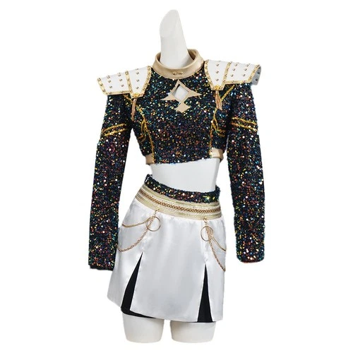 Kids KPOP Demon Hunte Zoey Rumi Mira Cosplay Costume Wig Book Week Girls Dress - Imagen 12 de 18