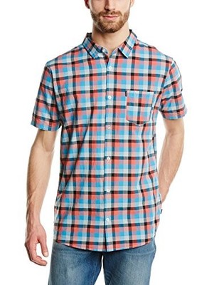 Rip Curl men's shirt regular fit casual shirt, size small, blue/grey