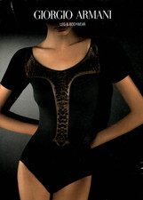 NIB ? WOLFORD / ARMANI ~ BEL AIR ~  String Body ? black ? S Small