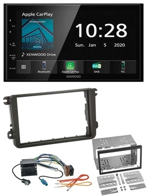 Kenwood Bluetooth MP3 DAB USB 2DIN Autoradio für VW Caddy Golf 5 6 Jetta ab 2003 - Bild 1 von 4