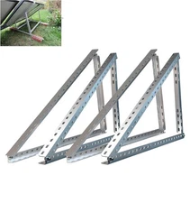 PFCTART Solar Panel Mounting Brackets Kit RV Tilt Roof Flat Surface Adjustable