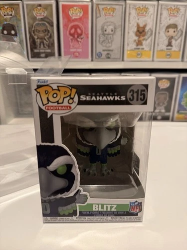 Funko Pop! NFL Seattle Seahawks Mascot Blitz Figure #315 W/ Protector New