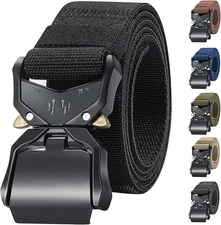 Cinturones Tacticos para Hombres Cinturon de Trabajo de Nylon 1.5pulgadas Milita