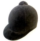 Velvet Safety Black Riding Helmet Sm Kid Woman's Horse Back Ride Hard Shell — photo 2