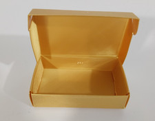 10-PACK Golden 3D Printed Business Card Box - Silk Gold Desk Organizer - 10-Pack