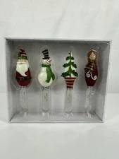 Christmas Themed Cheese Spreaders Stainless Steel Snowman Santa Tree Angel