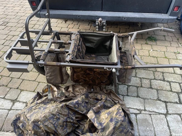 Fox Transporter Barrow CTR019 Carp Fishing Barrow With Barrow Cover