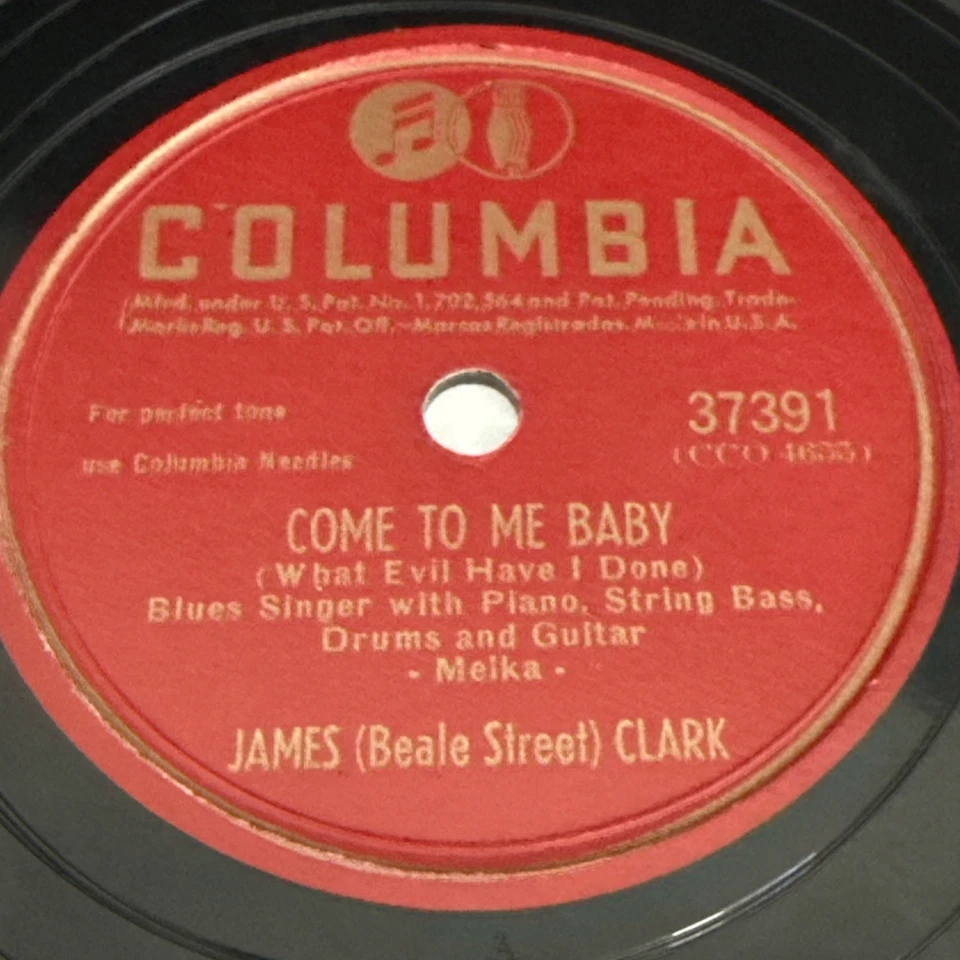 1946 BLUES - James Clark - MUDDY WATERS 78 rpm COLUMBIA 37391 Come To Me Baby E - Imagem 2 de 4